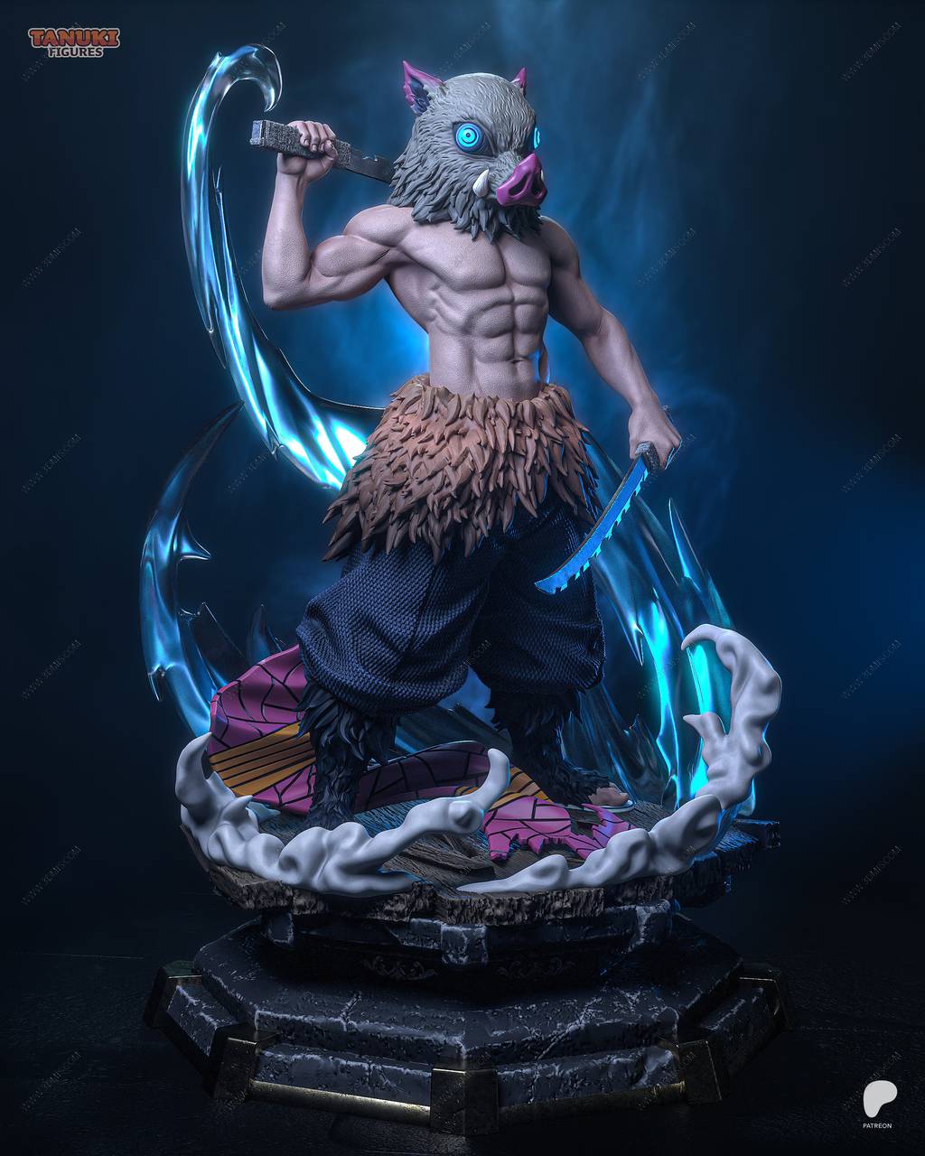 P站图纸印象馆 Tanuki Figures 鬼灭之刃 嘴平伊之助 Tanuki Figures 鬼灭之刃 嘴平伊之助