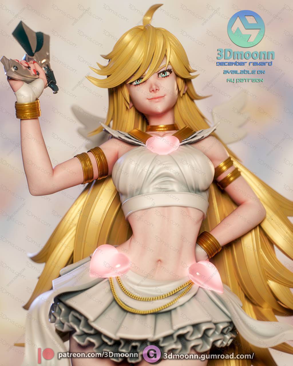 P站图纸印象馆 3Dmoonn 吊带袜天使 潘迪 3Dmoonn 吊带袜天使 潘迪