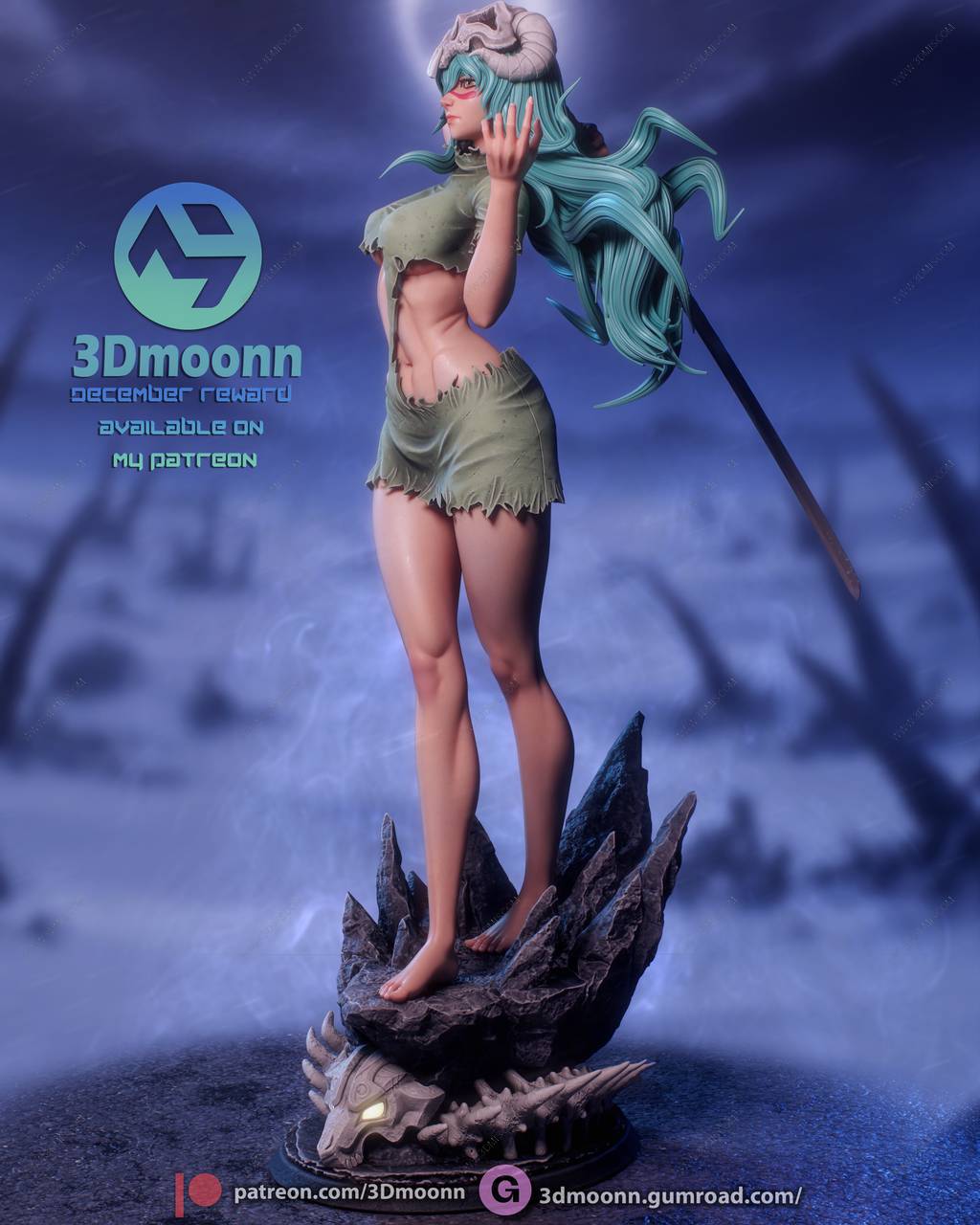 P站图纸印象馆 3Dmoonn 死神 妮莉艾露·杜·欧德修凡克 3Dmoonn 死神 妮莉艾露·杜·欧德修凡克