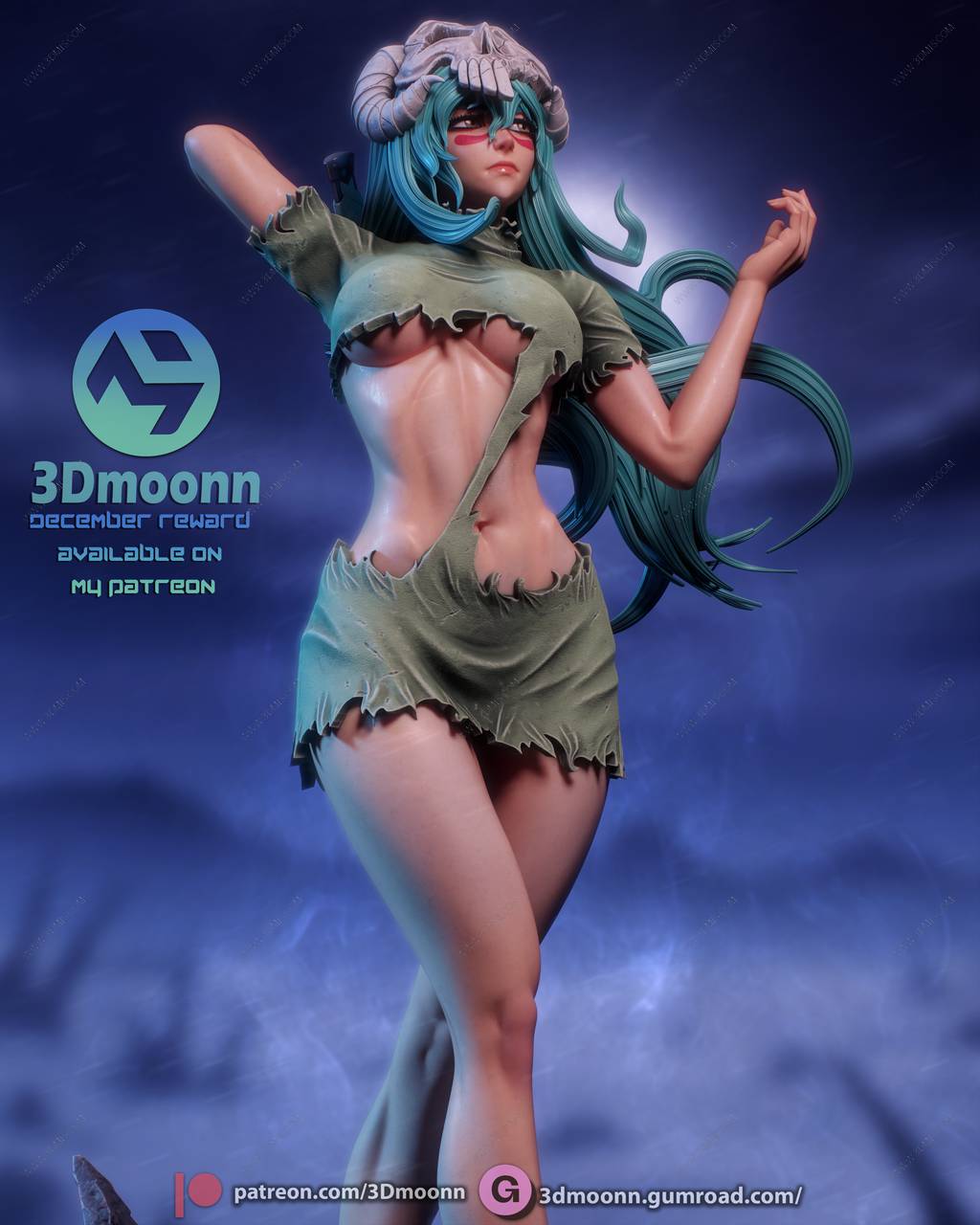P站图纸印象馆 3Dmoonn 死神 妮莉艾露·杜·欧德修凡克 3Dmoonn 死神 妮莉艾露·杜·欧德修凡克