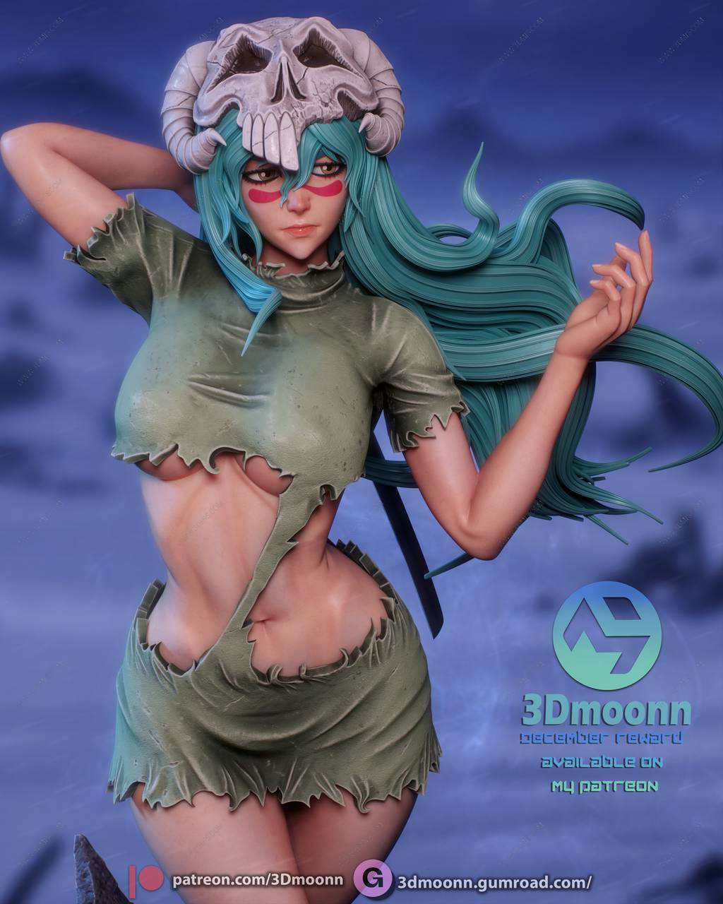 P站图纸印象馆 3Dmoonn 死神 妮莉艾露·杜·欧德修凡克 3Dmoonn 死神 妮莉艾露·杜·欧德修凡克
