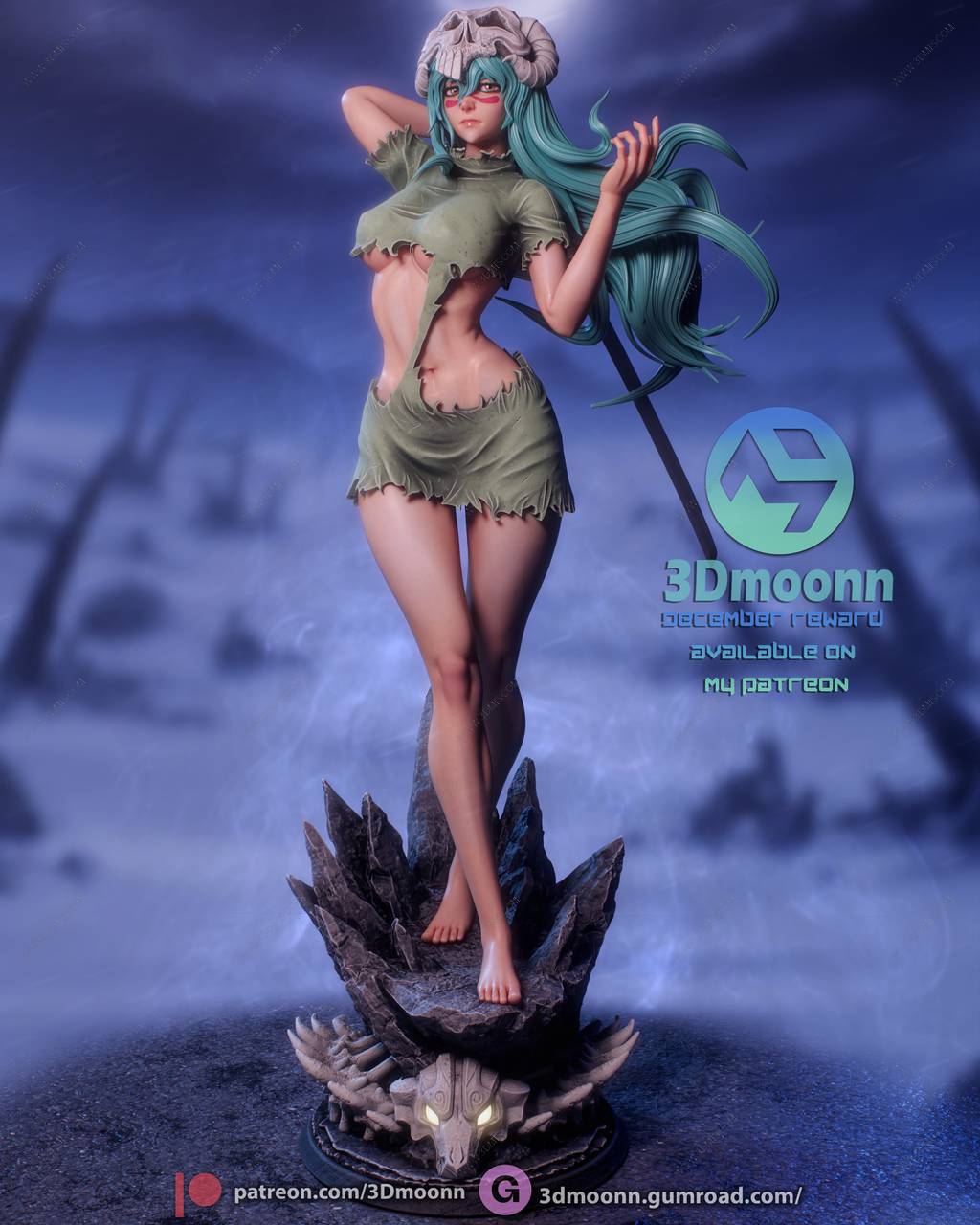 P站图纸印象馆 3Dmoonn 死神 妮莉艾露·杜·欧德修凡克 3Dmoonn 死神 妮莉艾露·杜·欧德修凡克