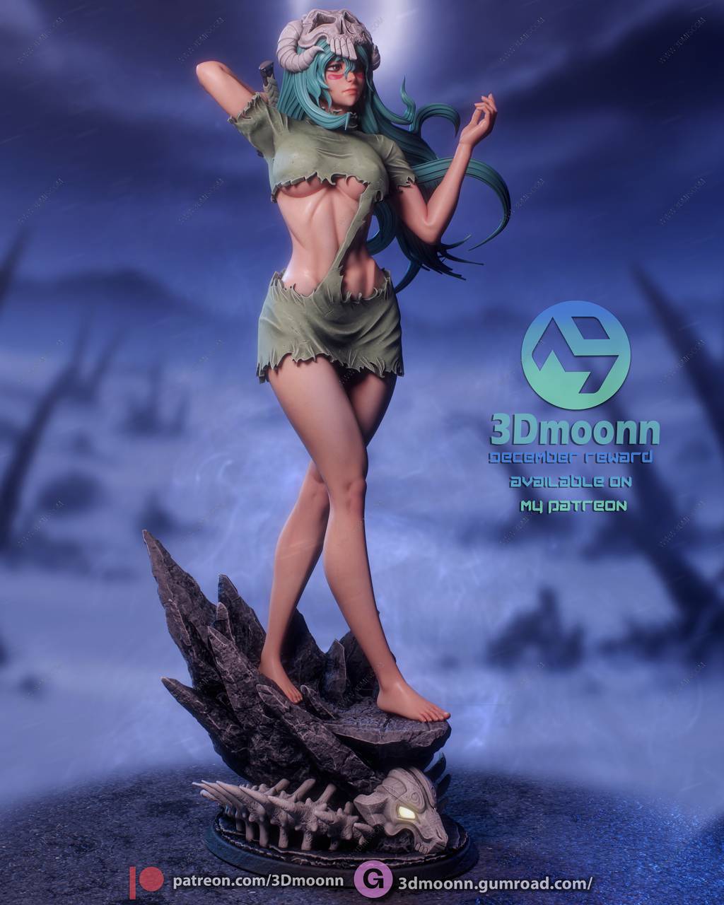 P站图纸印象馆 3Dmoonn 死神 妮莉艾露·杜·欧德修凡克 3Dmoonn 死神 妮莉艾露·杜·欧德修凡克
