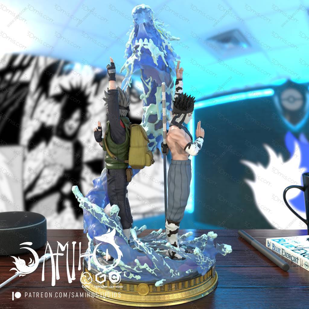 P站图纸印象馆 Samiho 火影忍者 旗木卡卡西和桃地再不斩 Samiho 火影忍者 旗木卡卡西和桃地再不斩