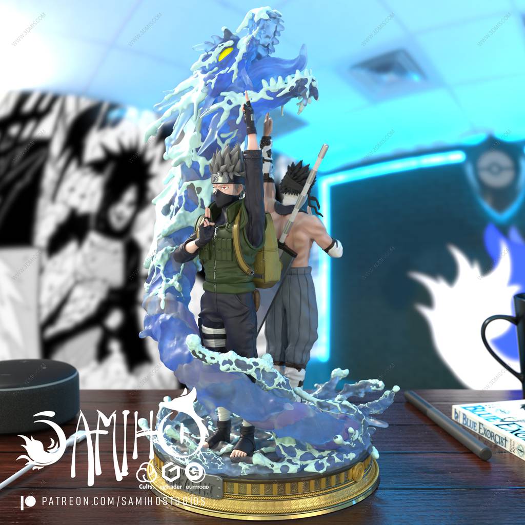 P站图纸印象馆 Samiho 火影忍者 旗木卡卡西和桃地再不斩 Samiho 火影忍者 旗木卡卡西和桃地再不斩