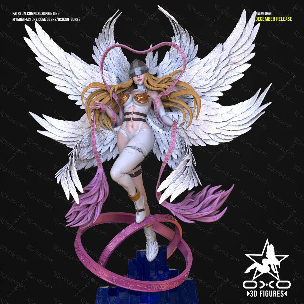 P站图纸印象馆 OXO3D 数码兽 天女兽 OXO3D 数码兽 天女兽