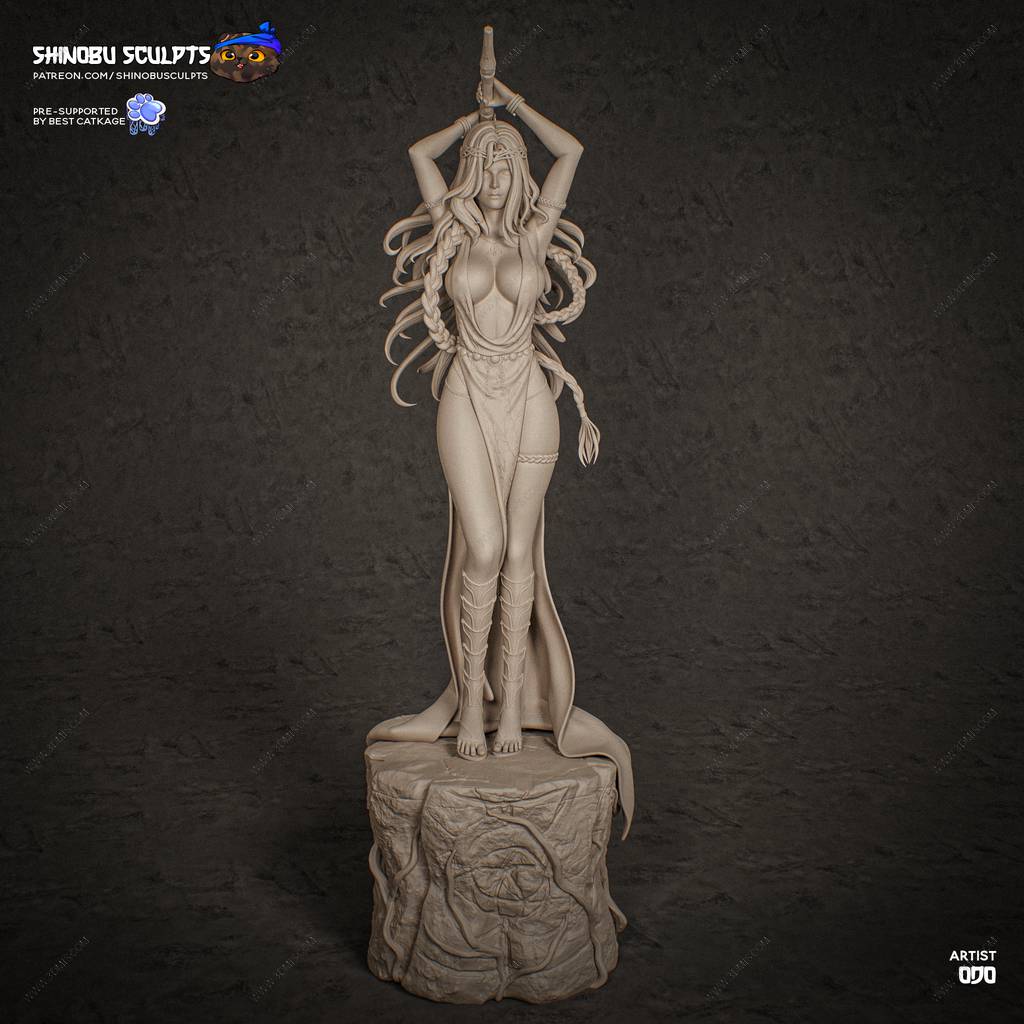 P站图纸印象馆 Shinobu Sculpts 艾尔登法环 永恒的玛丽卡女王 Shinobu Sculpts 艾尔登法环 永恒的玛丽卡女王