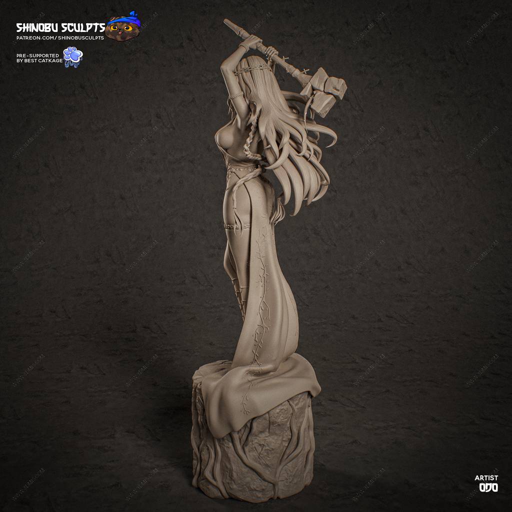 P站图纸印象馆 Shinobu Sculpts 艾尔登法环 永恒的玛丽卡女王 Shinobu Sculpts 艾尔登法环 永恒的玛丽卡女王