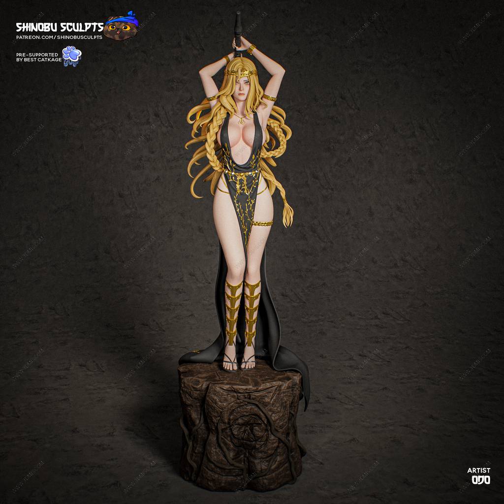 P站图纸印象馆 Shinobu Sculpts 艾尔登法环 永恒的玛丽卡女王 Shinobu Sculpts 艾尔登法环 永恒的玛丽卡女王