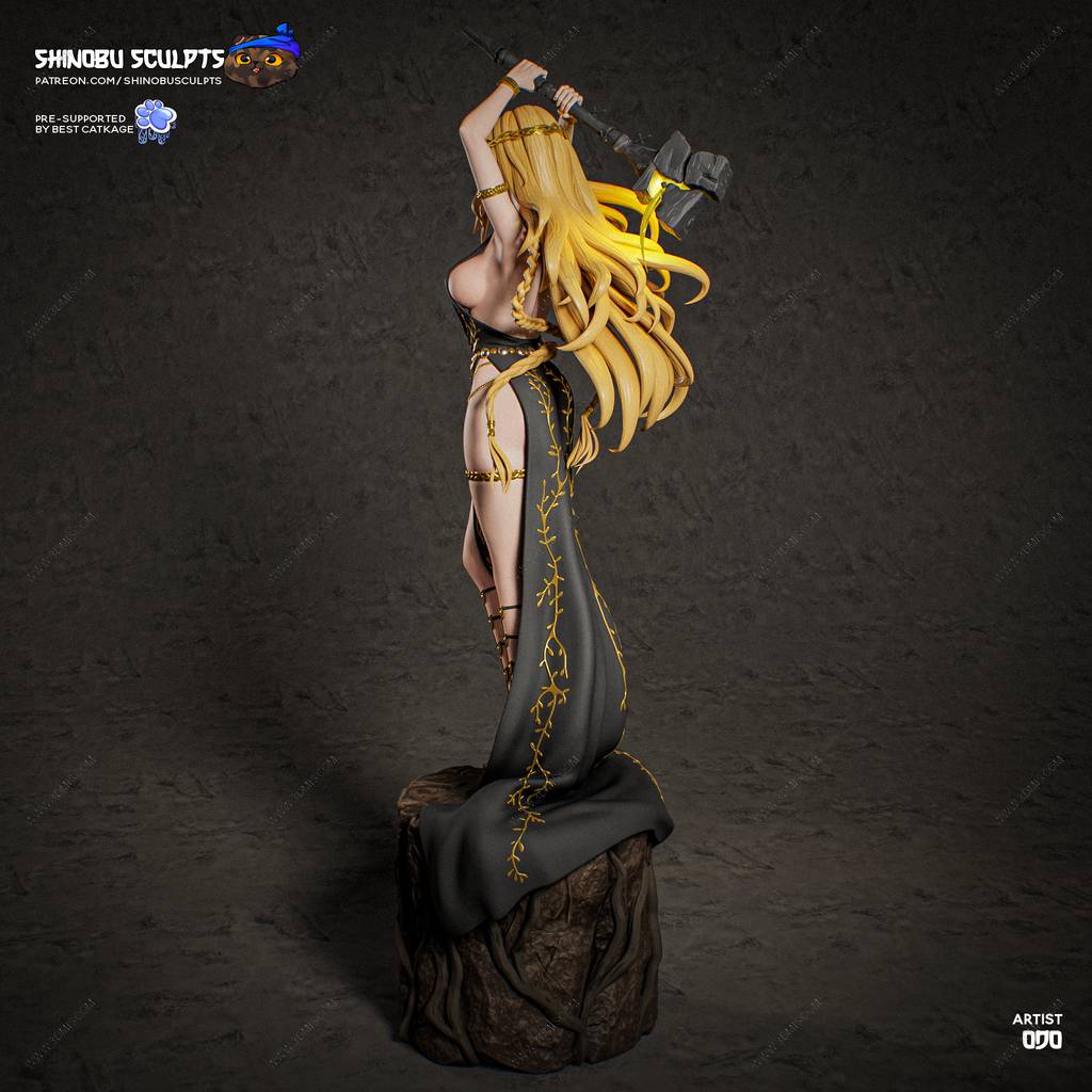 P站图纸印象馆 Shinobu Sculpts 艾尔登法环 永恒的玛丽卡女王 Shinobu Sculpts 艾尔登法环 永恒的玛丽卡女王