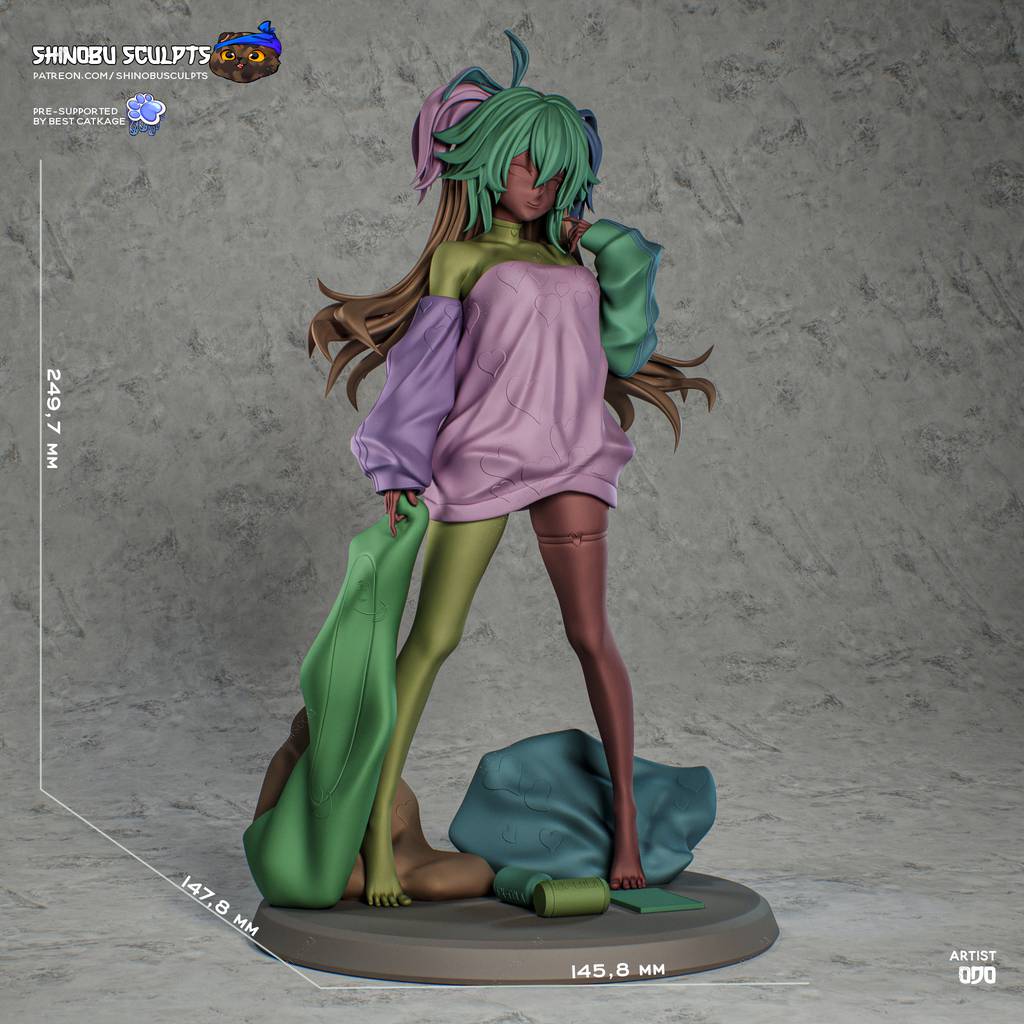 P站图纸印象馆 Shinobu Sculpts 少女前线 芙洛伦 Shinobu Sculpts 少女前线 芙洛伦