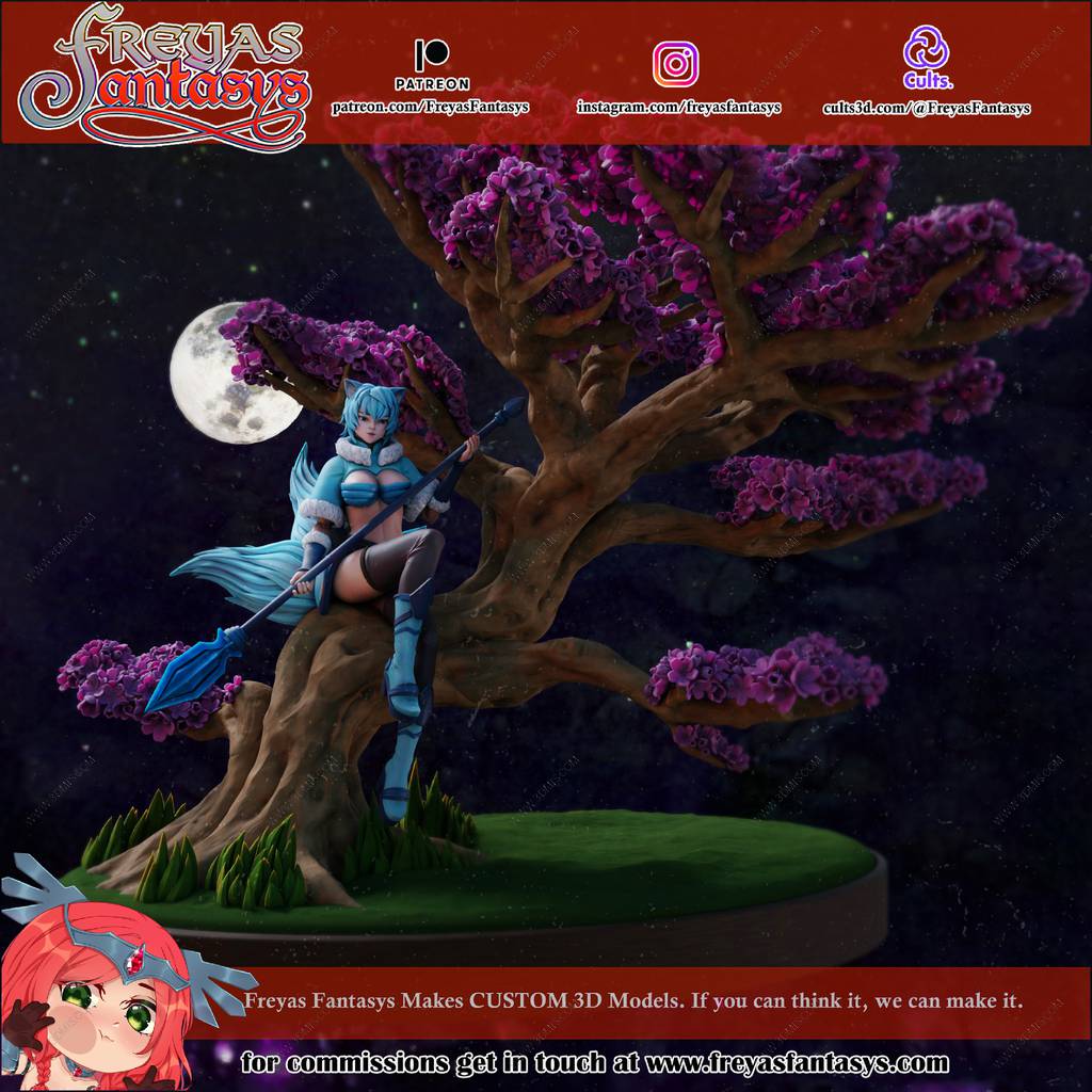 P站图纸印象馆 樱花树下的芙蕾雅 樱花树下的芙蕾雅