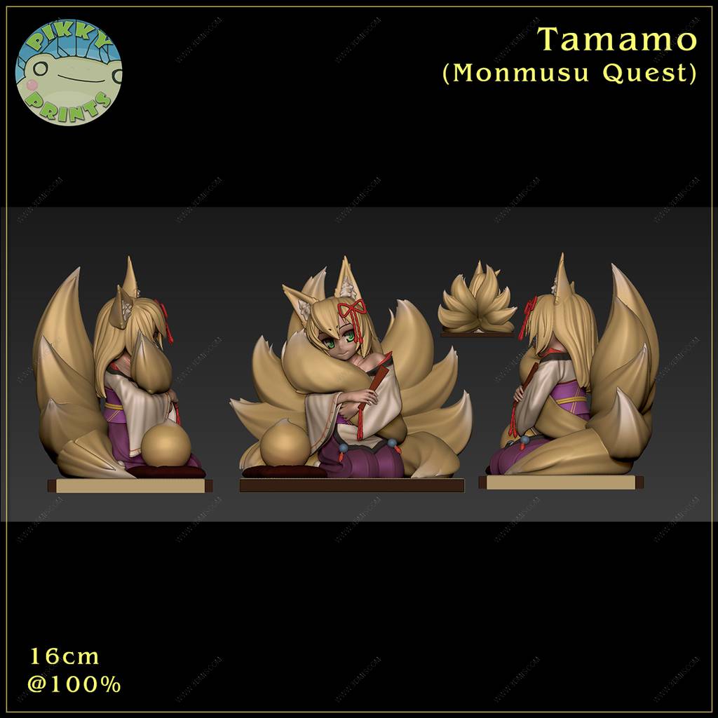 P站图纸印象馆 Pikitty 勇者大战魔物娘 玉藻 Pikitty 勇者大战魔物娘 玉藻