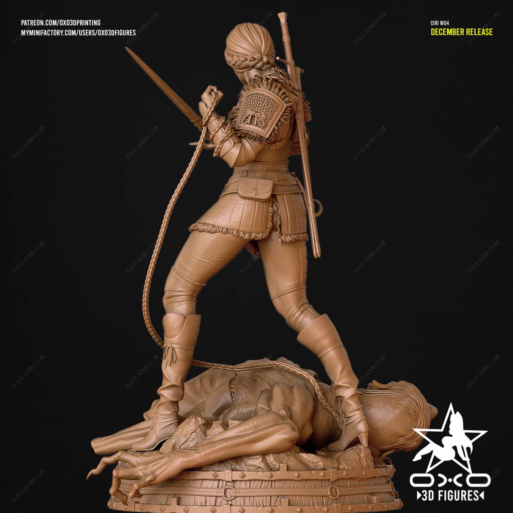 P站图纸印象馆 OXO3D 猎魔人 希里雅·菲欧娜·艾伦·丽安伦 OXO3D 猎魔人 希里雅·菲欧娜·艾伦·丽安伦