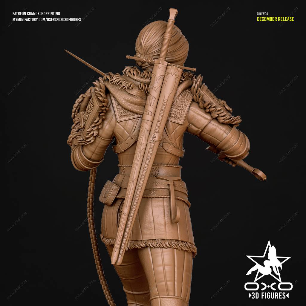 P站图纸印象馆 OXO3D 猎魔人 希里雅·菲欧娜·艾伦·丽安伦 OXO3D 猎魔人 希里雅·菲欧娜·艾伦·丽安伦