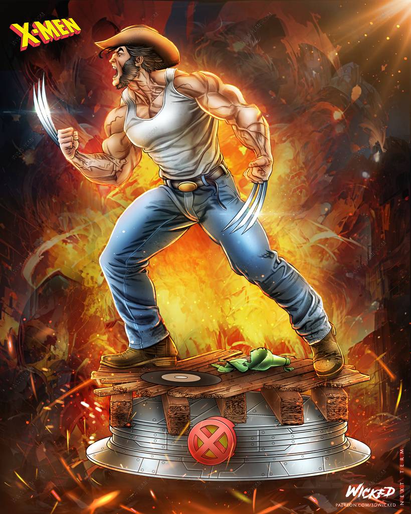 P站图纸印象馆 3DWicked 漫威 X战警 罗根 3DWicked 漫威 X战警 罗根