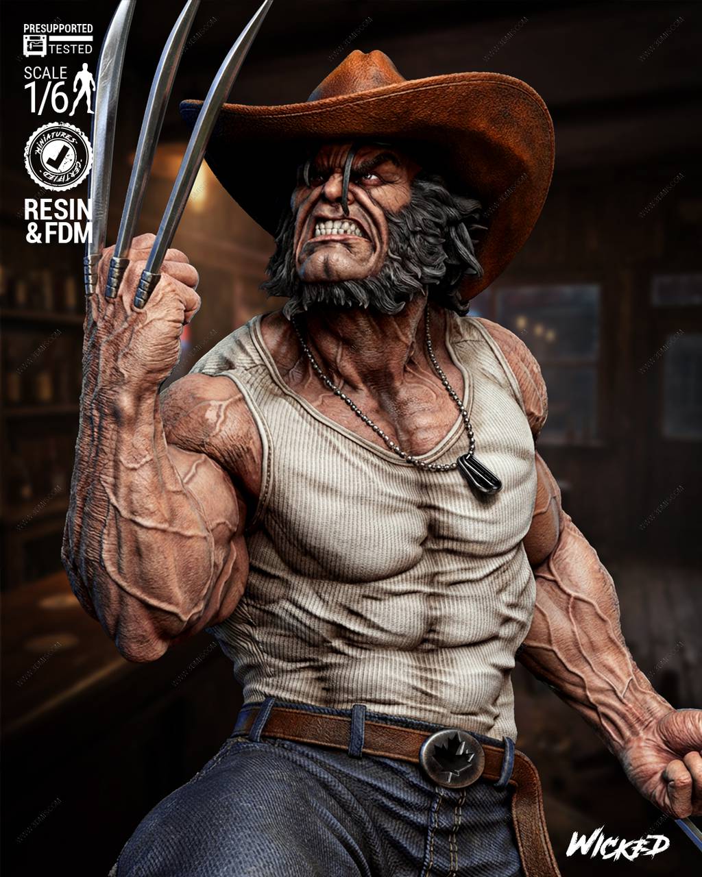 P站图纸印象馆 3DWicked 漫威 X战警 罗根 3DWicked 漫威 X战警 罗根