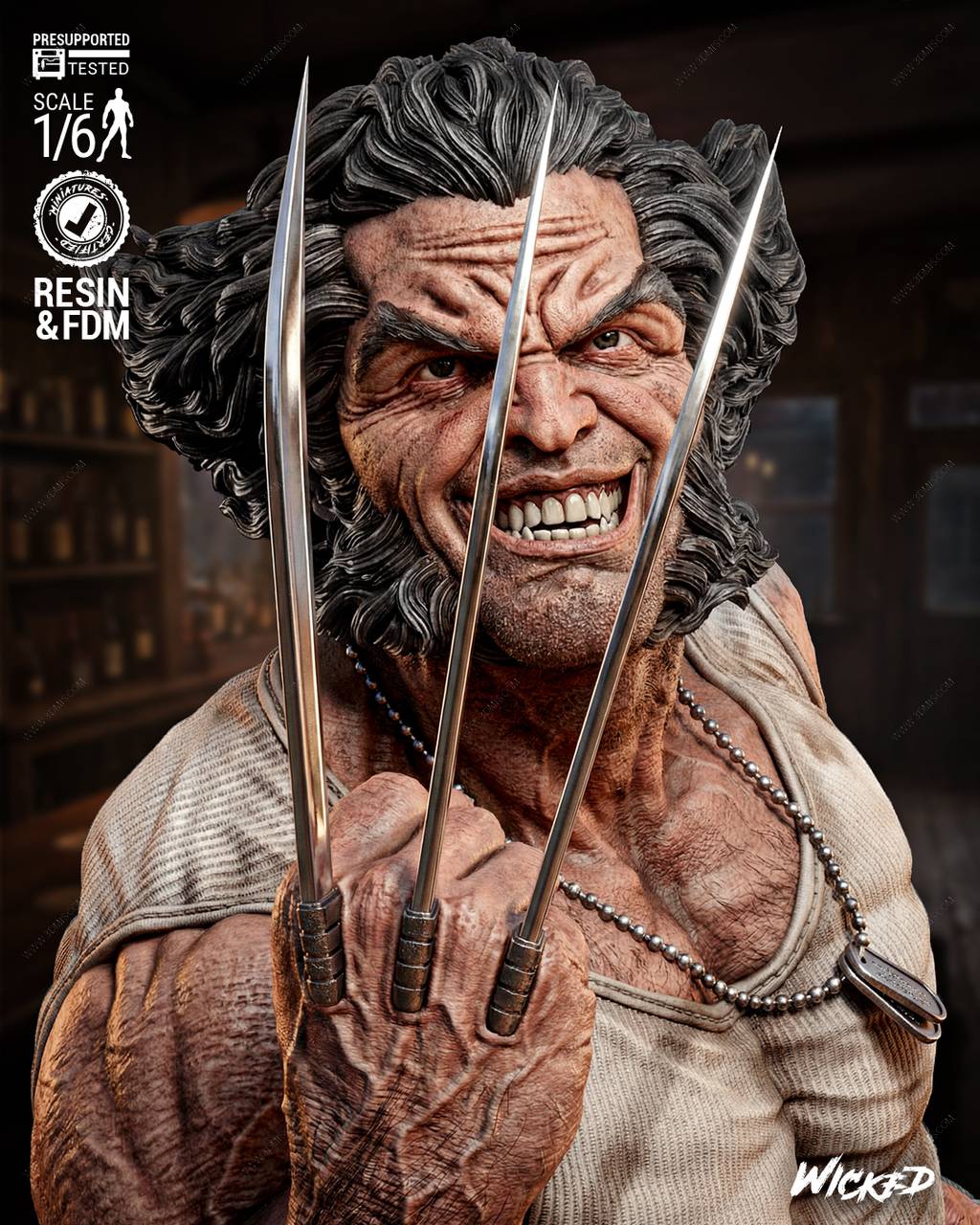 P站图纸印象馆 3DWicked 漫威 X战警 罗根 3DWicked 漫威 X战警 罗根