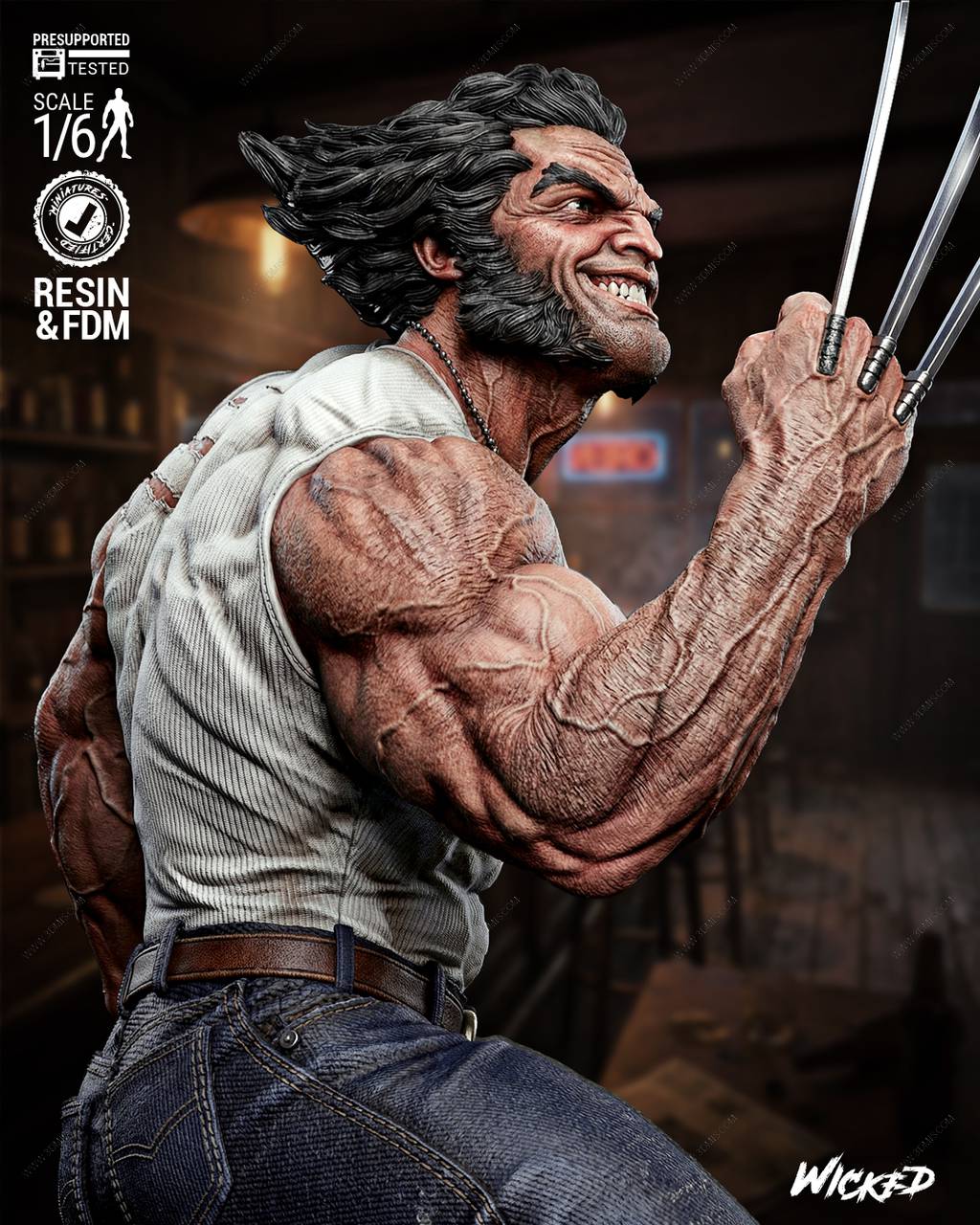 P站图纸印象馆 3DWicked 漫威 X战警 罗根 3DWicked 漫威 X战警 罗根