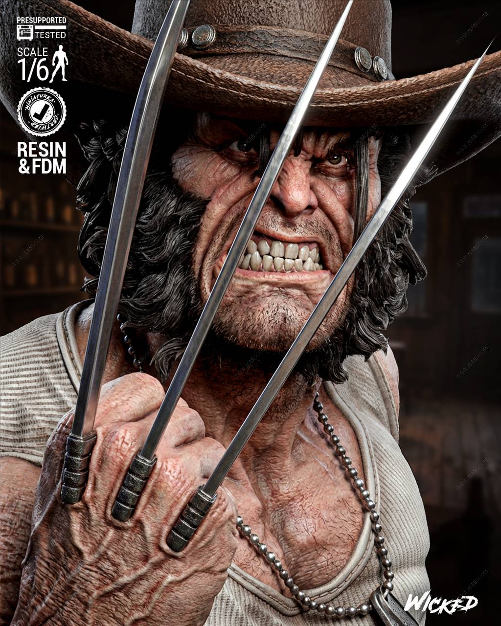 P站图纸印象馆 3DWicked 漫威 X战警 罗根 3DWicked 漫威 X战警 罗根