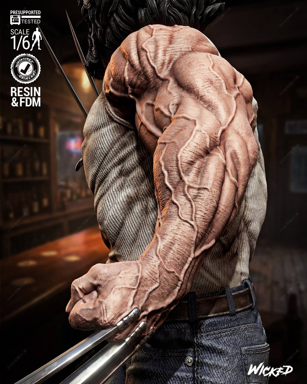 P站图纸印象馆 3DWicked 漫威 X战警 罗根 3DWicked 漫威 X战警 罗根