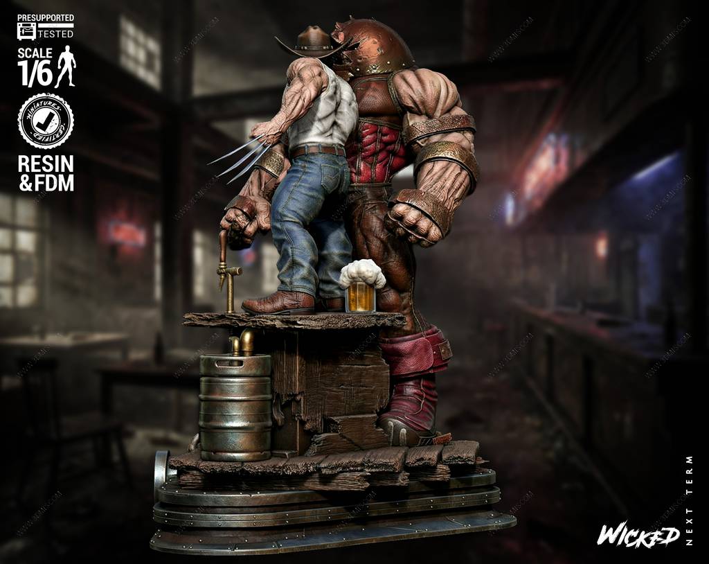 P站图纸印象馆 3DWicked 漫威 X战警 罗根和红坦克 3DWicked 漫威 X战警 罗根和红坦克