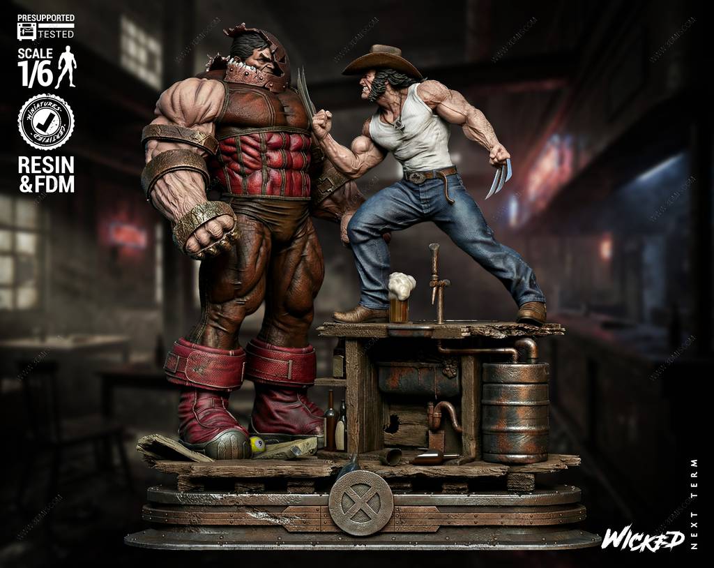 P站图纸印象馆 3DWicked 漫威 X战警 罗根和红坦克 3DWicked 漫威 X战警 罗根和红坦克