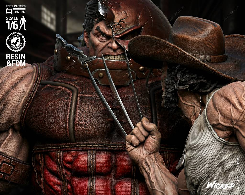 P站图纸印象馆 3DWicked 漫威 X战警 罗根和红坦克 3DWicked 漫威 X战警 罗根和红坦克