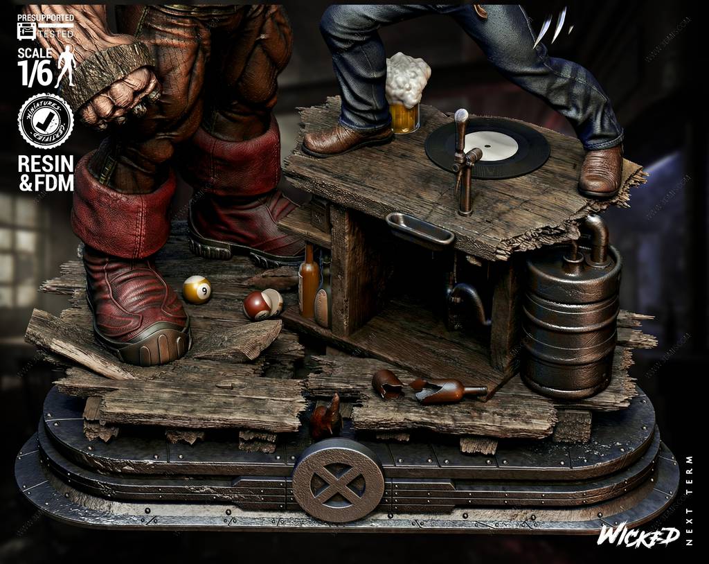 P站图纸印象馆 3DWicked 漫威 X战警 罗根和红坦克 3DWicked 漫威 X战警 罗根和红坦克