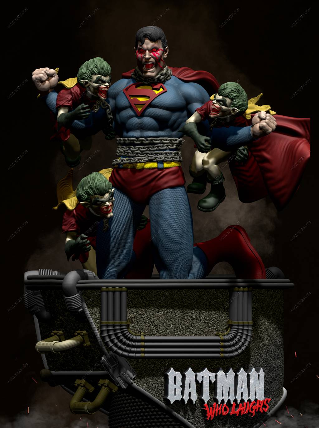 P站图纸印象馆 DC漫画 蝙蝠侠:狂笑之蝠 DC漫画 蝙蝠侠:狂笑之蝠