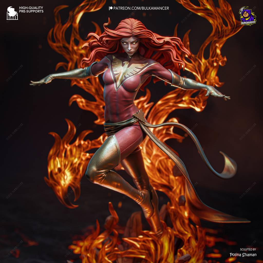 P站图纸印象馆 Bulkamancer 漫威 X战警 凤凰 Bulkamancer 漫威 X战警 凤凰