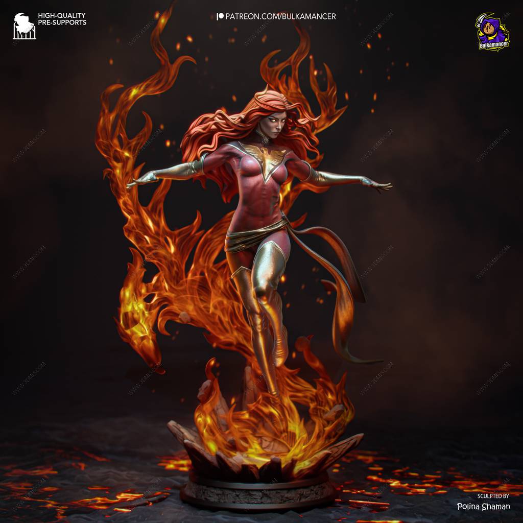 P站图纸印象馆 Bulkamancer 漫威 X战警 凤凰 Bulkamancer 漫威 X战警 凤凰