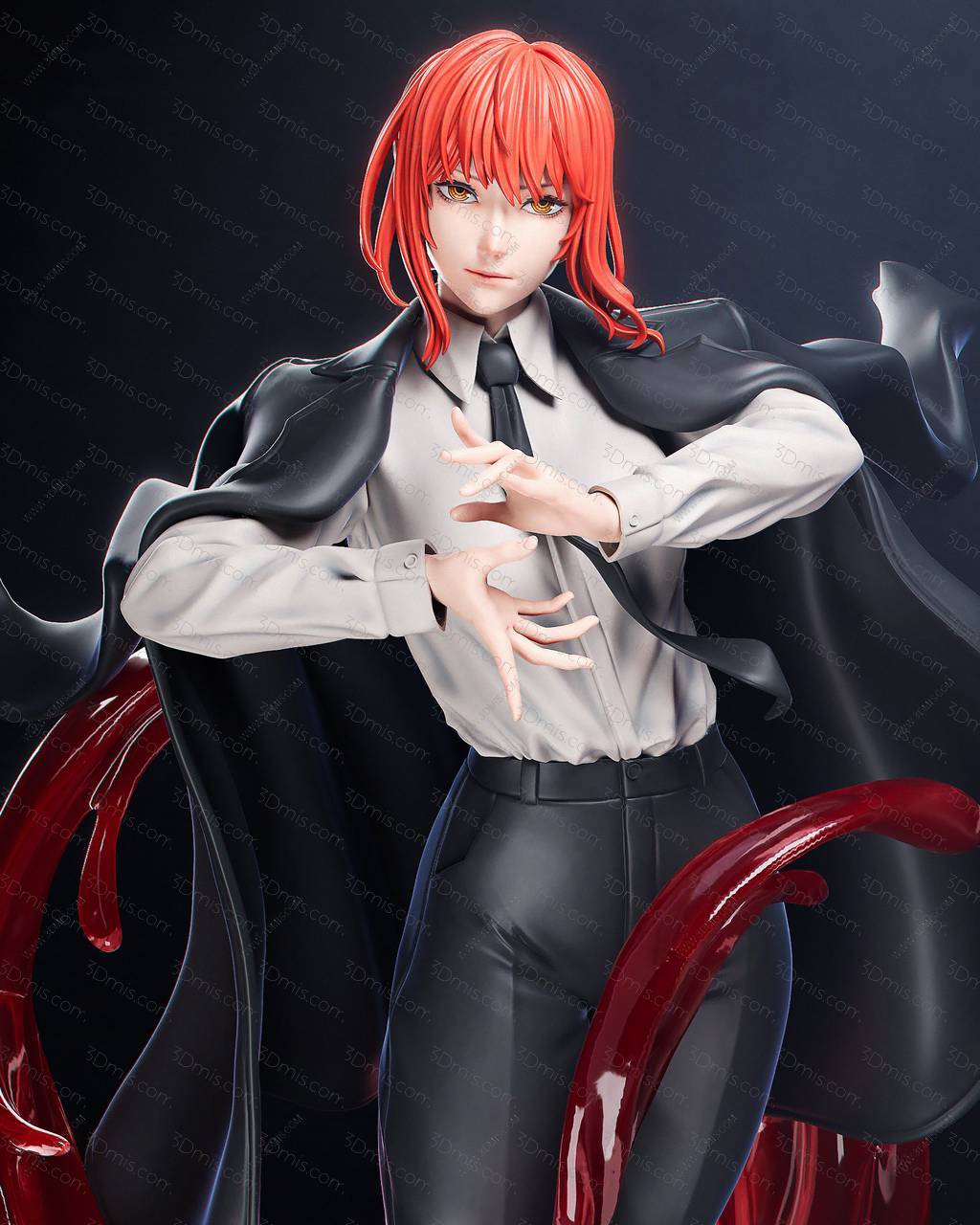 P站图纸印象馆 CA3D 链锯人 玛奇玛 CA3D 链锯人 玛奇玛