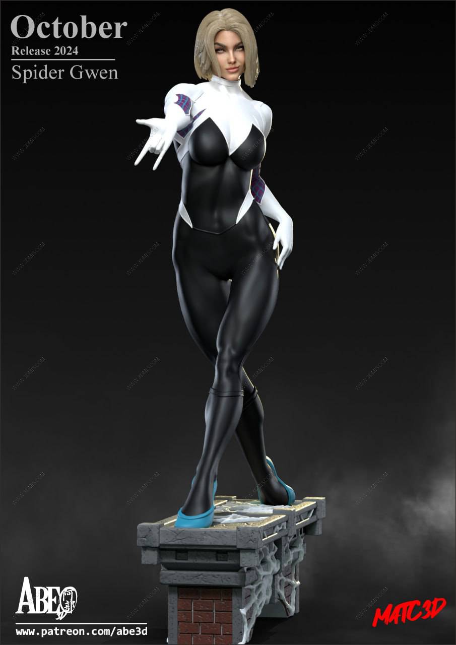 P站图纸印象馆 ABE3D 漫威 蜘蛛格温 ABE3D 漫威 蜘蛛格温