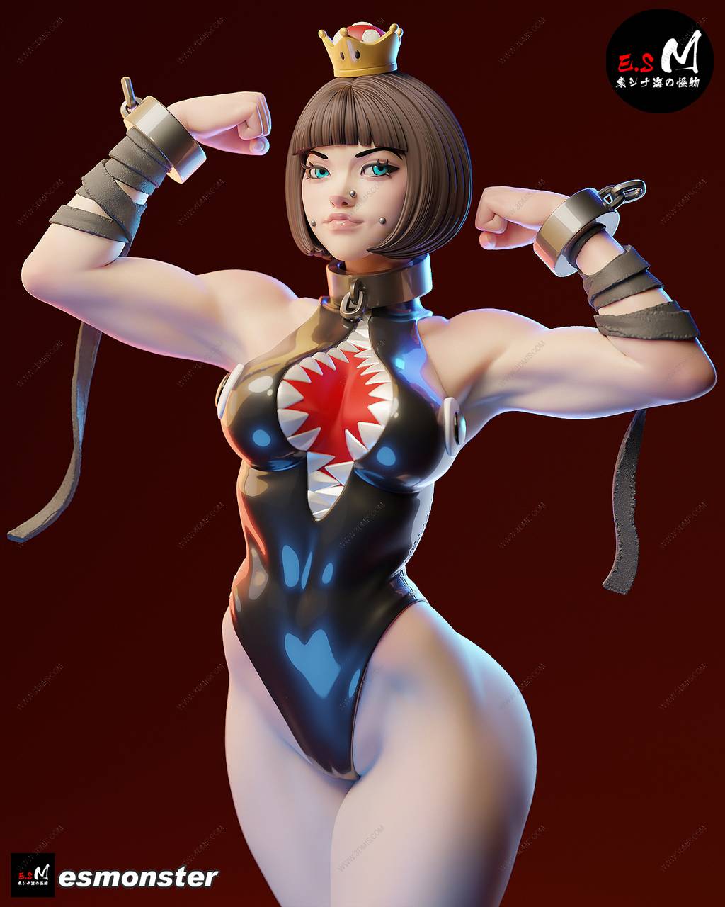 P站图纸印象馆 ESMonster 超级马力奥 链球怪物 ESMonster 超级马力奥 链球怪物