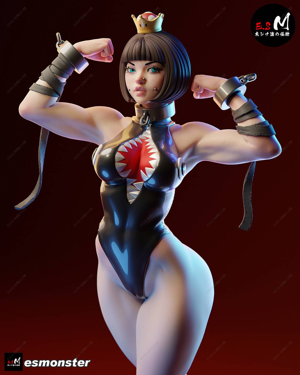 P站图纸印象馆 ESMonster 超级马力奥 链球怪物 ESMonster 超级马力奥 链球怪物