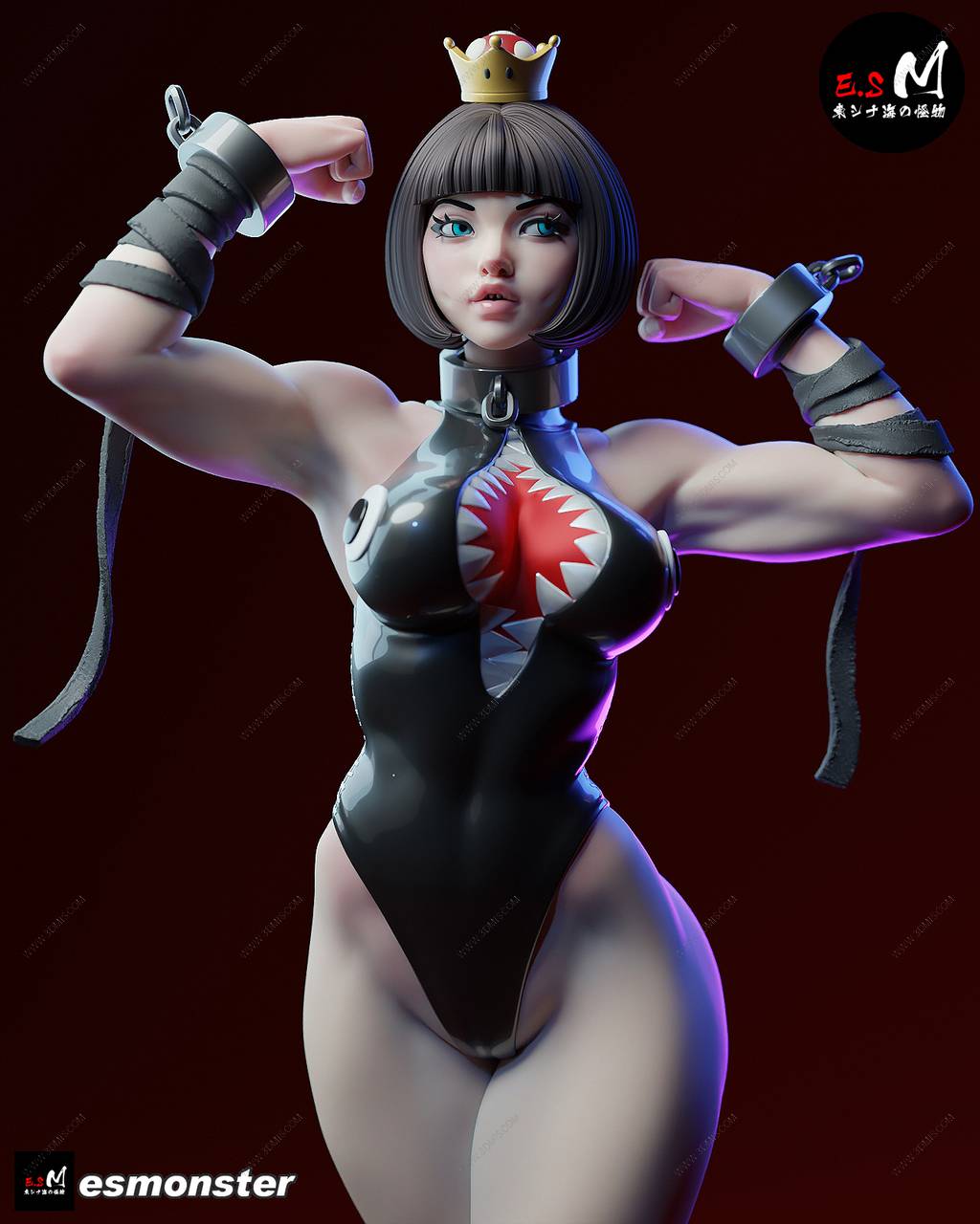 P站图纸印象馆 ESMonster 超级马力奥 链球怪物 ESMonster 超级马力奥 链球怪物