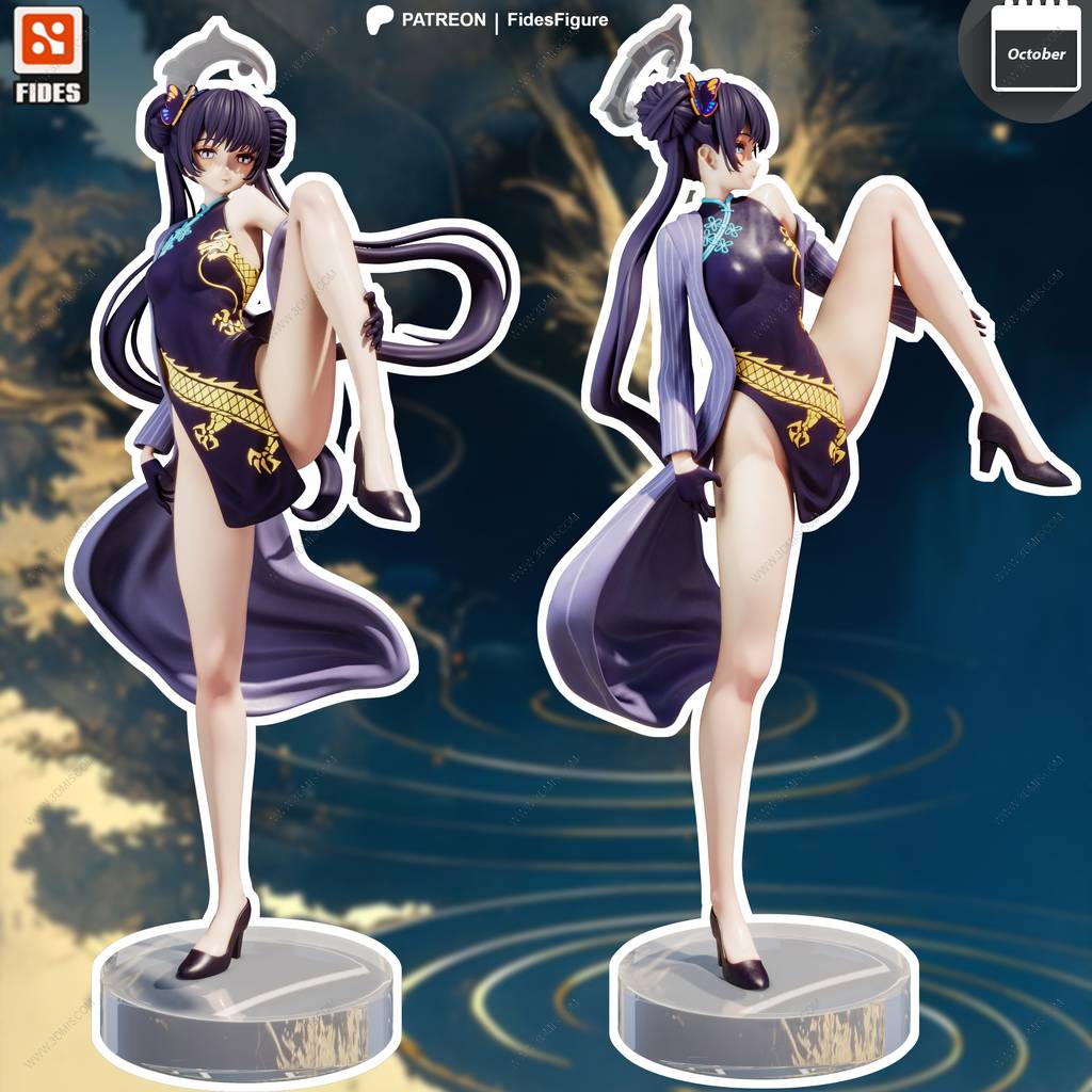 P站图纸印象馆 Fides Figure 碧蓝档案 龙华妃咲 Fides Figure 碧蓝档案 龙华妃咲