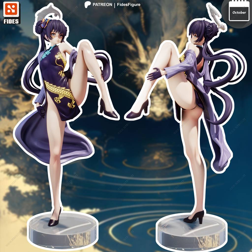 P站图纸印象馆 Fides Figure 碧蓝档案 龙华妃咲 Fides Figure 碧蓝档案 龙华妃咲