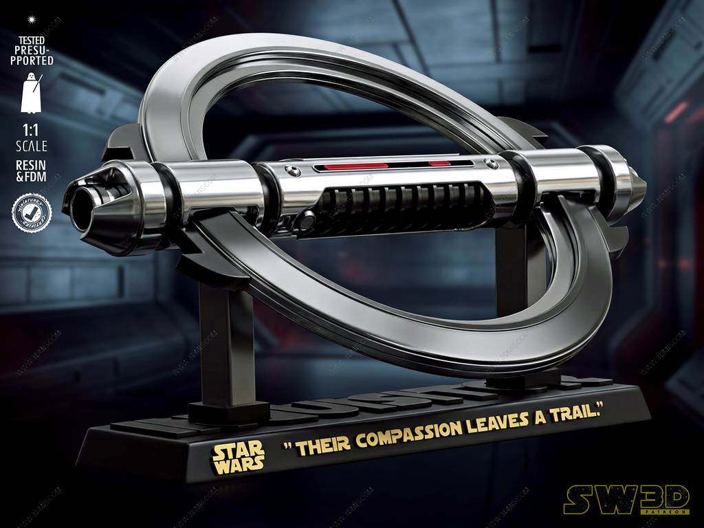 P站图纸印象馆 SW3D 星球大战 双刃旋转光剑 SW3D 星球大战 双刃旋转光剑