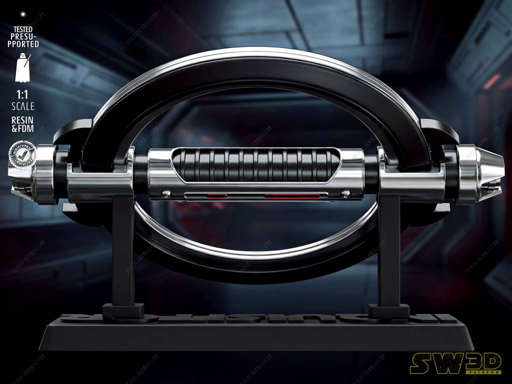 P站图纸印象馆 SW3D 星球大战 双刃旋转光剑 SW3D 星球大战 双刃旋转光剑