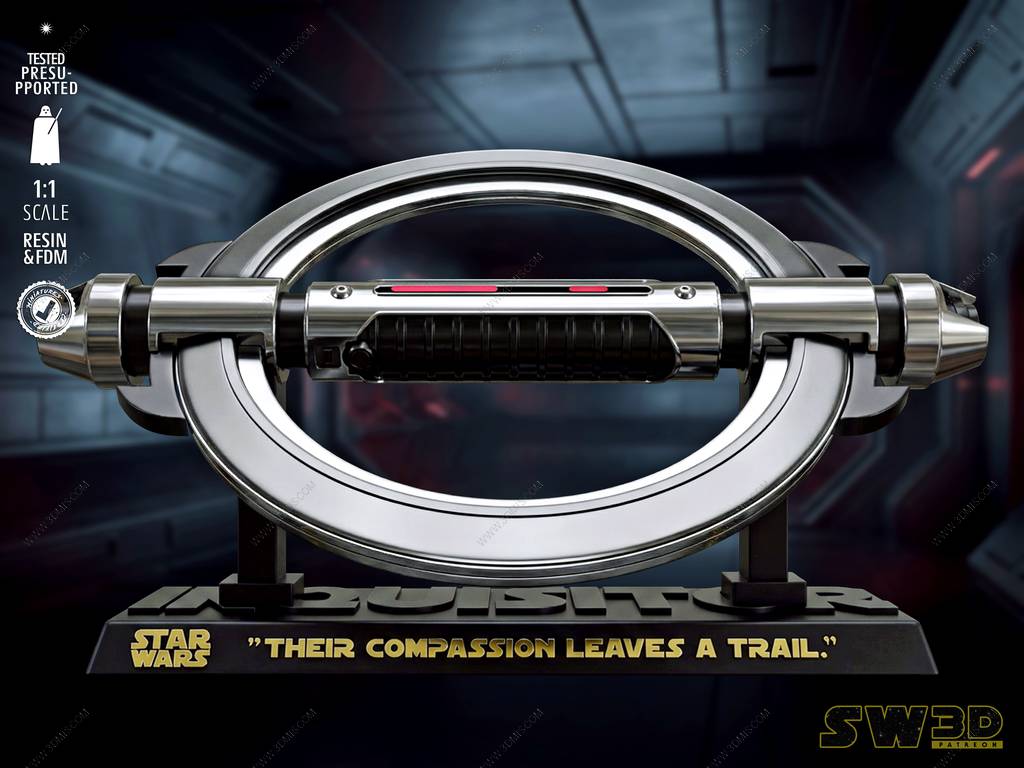 P站图纸印象馆 SW3D 星球大战 双刃旋转光剑 SW3D 星球大战 双刃旋转光剑