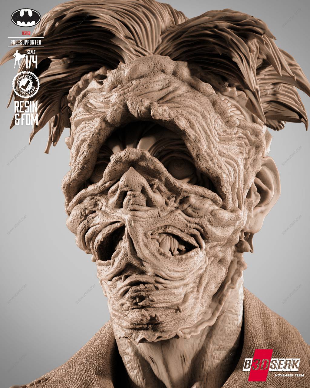 P站图纸印象馆 B3DSERK DC漫画 小丑 B3DSERK DC漫画 小丑