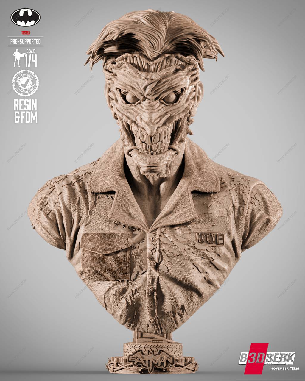 P站图纸印象馆 B3DSERK DC漫画 小丑 B3DSERK DC漫画 小丑