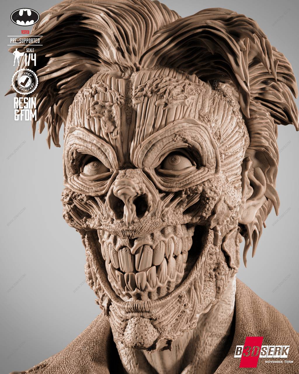 P站图纸印象馆 B3DSERK DC漫画 小丑 B3DSERK DC漫画 小丑