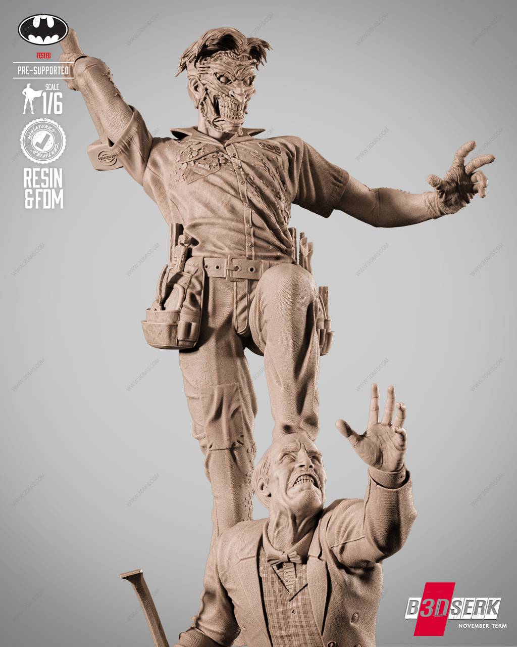 P站图纸印象馆 B3DSERK DC漫画 小丑 B3DSERK DC漫画 小丑