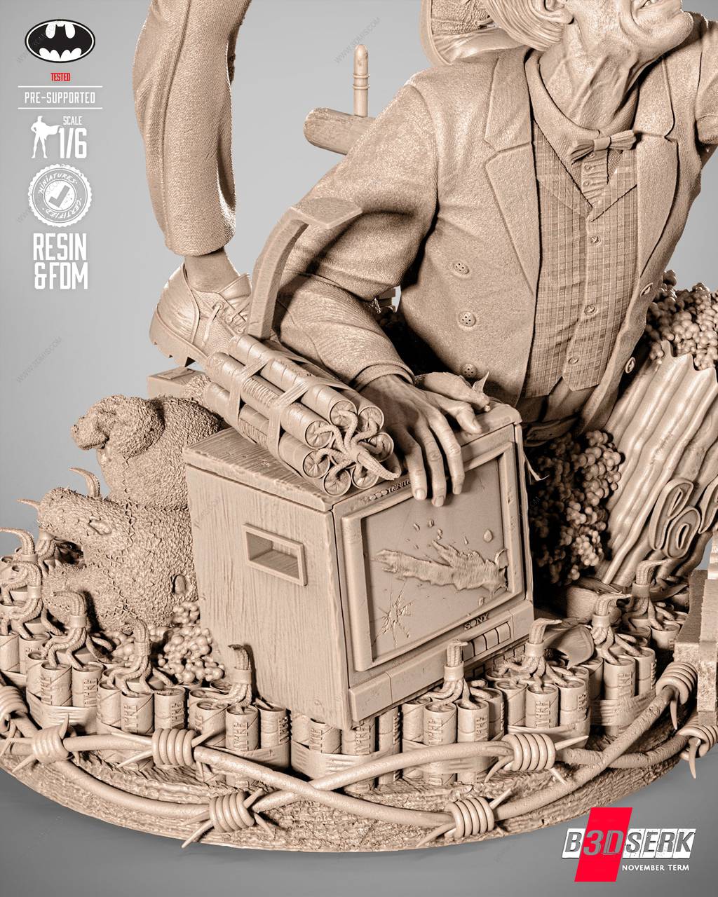 P站图纸印象馆 B3DSERK DC漫画 小丑 B3DSERK DC漫画 小丑