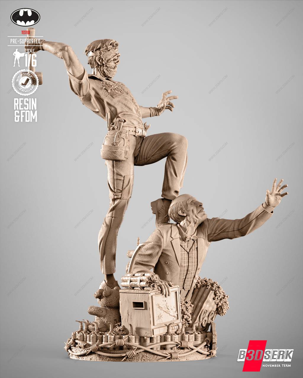 P站图纸印象馆 B3DSERK DC漫画 小丑 B3DSERK DC漫画 小丑