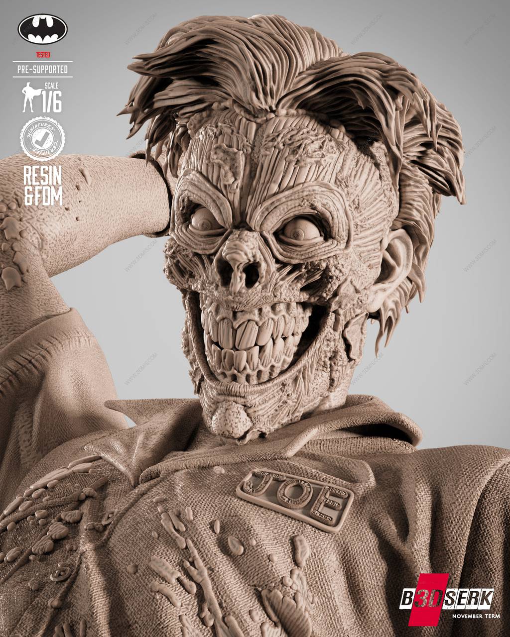 P站图纸印象馆 B3DSERK DC漫画 小丑 B3DSERK DC漫画 小丑