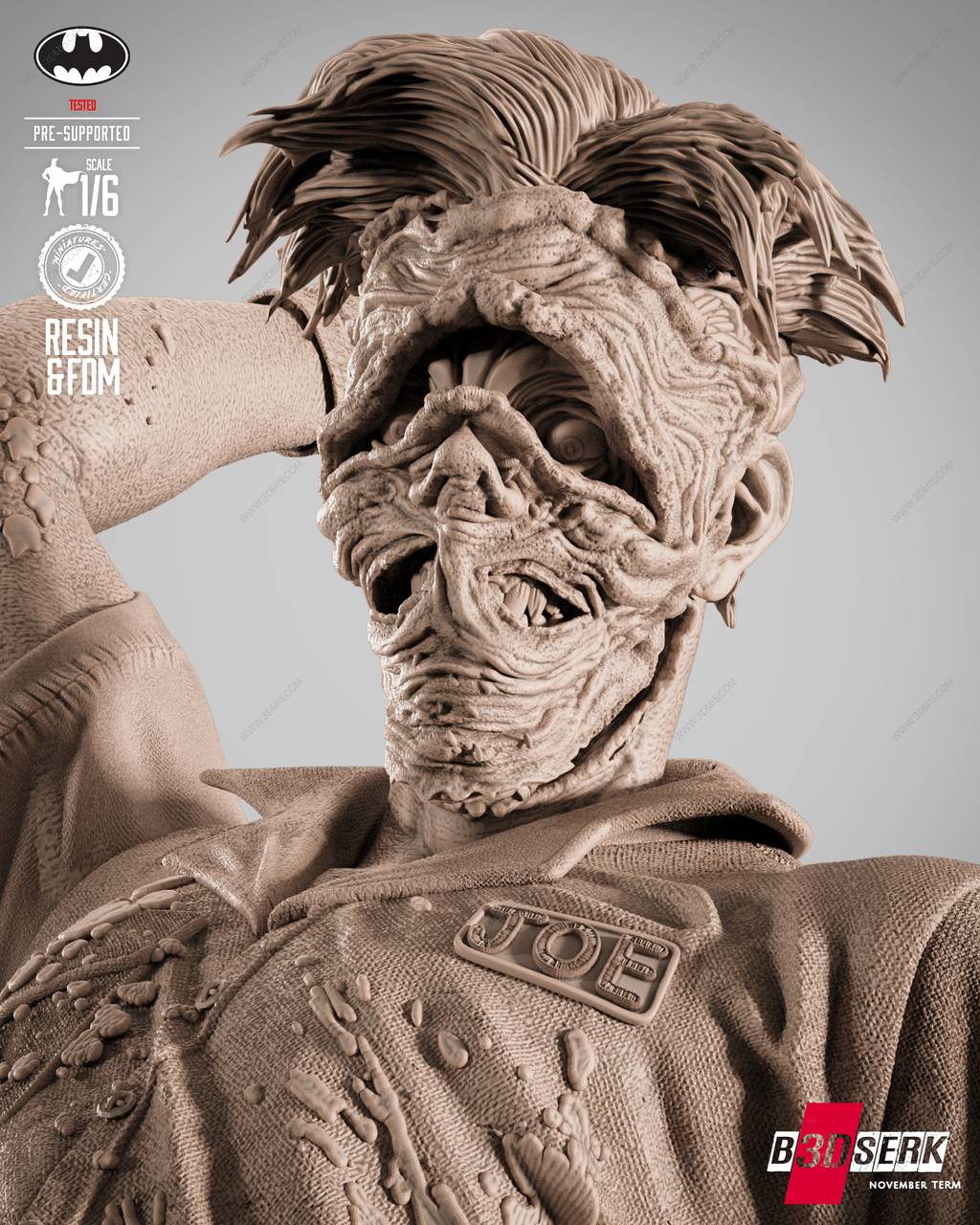 P站图纸印象馆 B3DSERK DC漫画 小丑 B3DSERK DC漫画 小丑